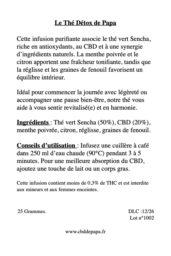 Le Thé Détox